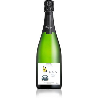 Bouteille de Champagne personnalisée